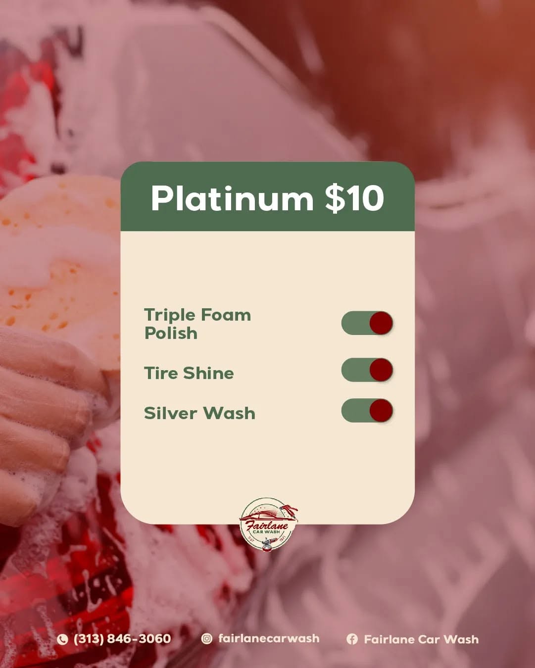 Platinum wash package